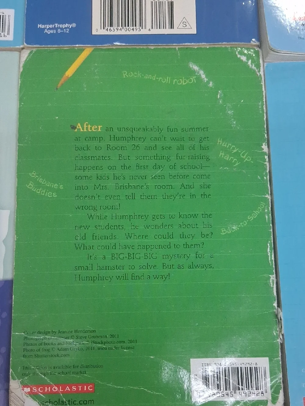collection of paperback books from the According to Humphrey & Classroom‎ Pets